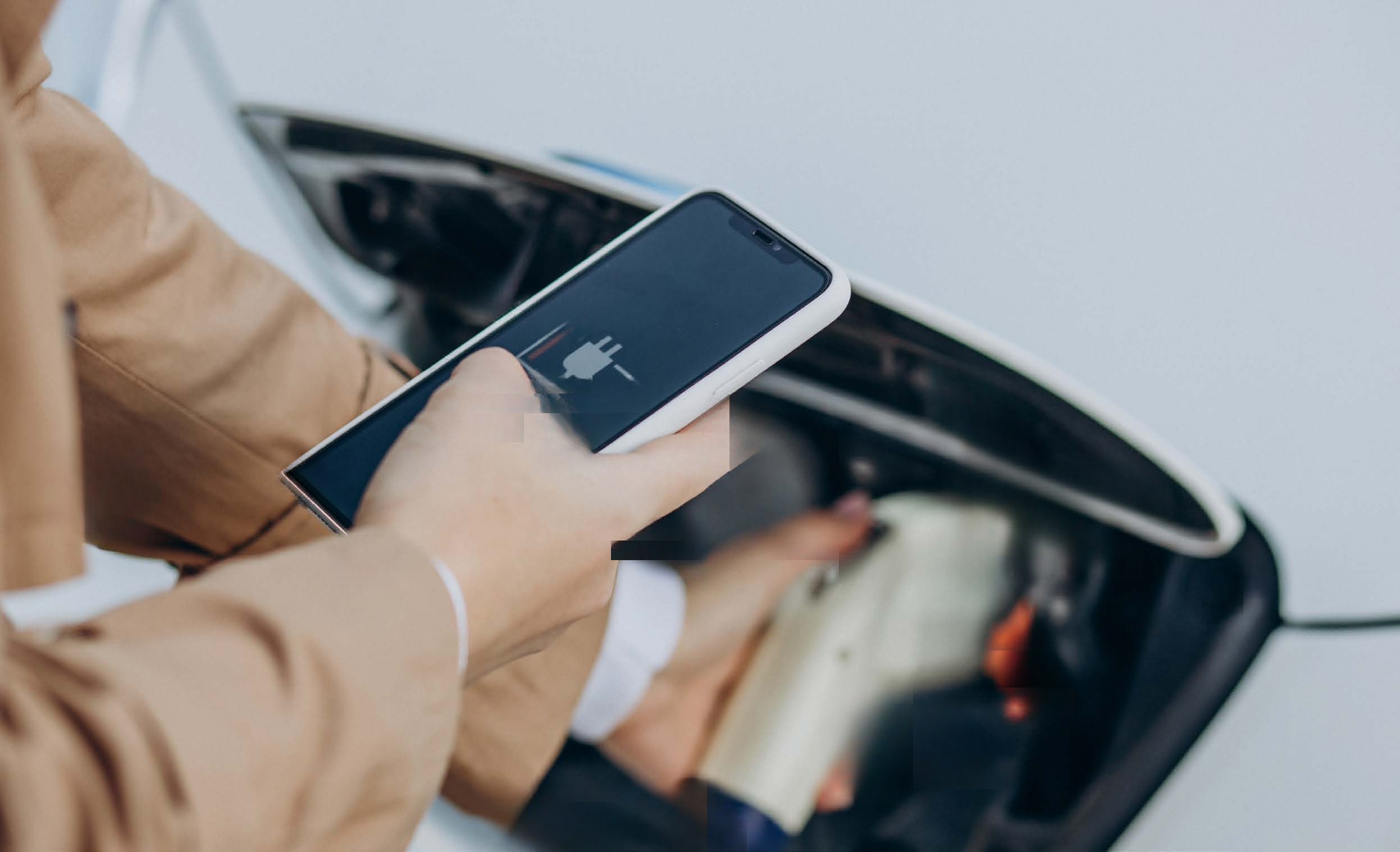 SmartCharge mobile app starting a charge
