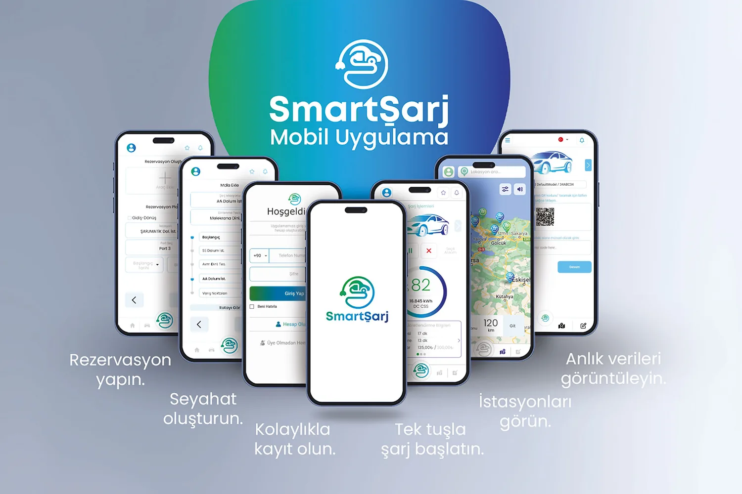 SmartŞarj sürücü mobil uygulaması